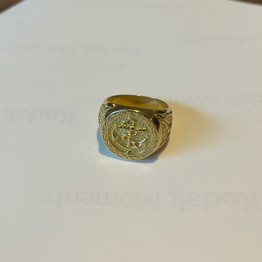 18k solid gold ring